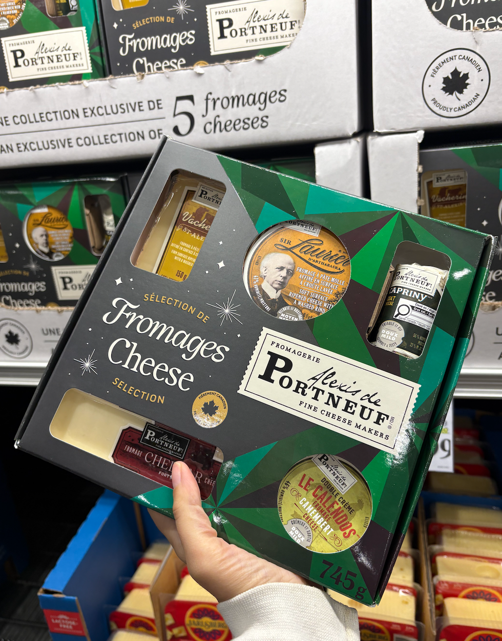 Le coffret de cinq fromages Alexis de Portneuf au Costco