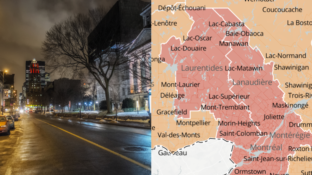 Le couvre-feu en zone rouge au Québec change officiellement
