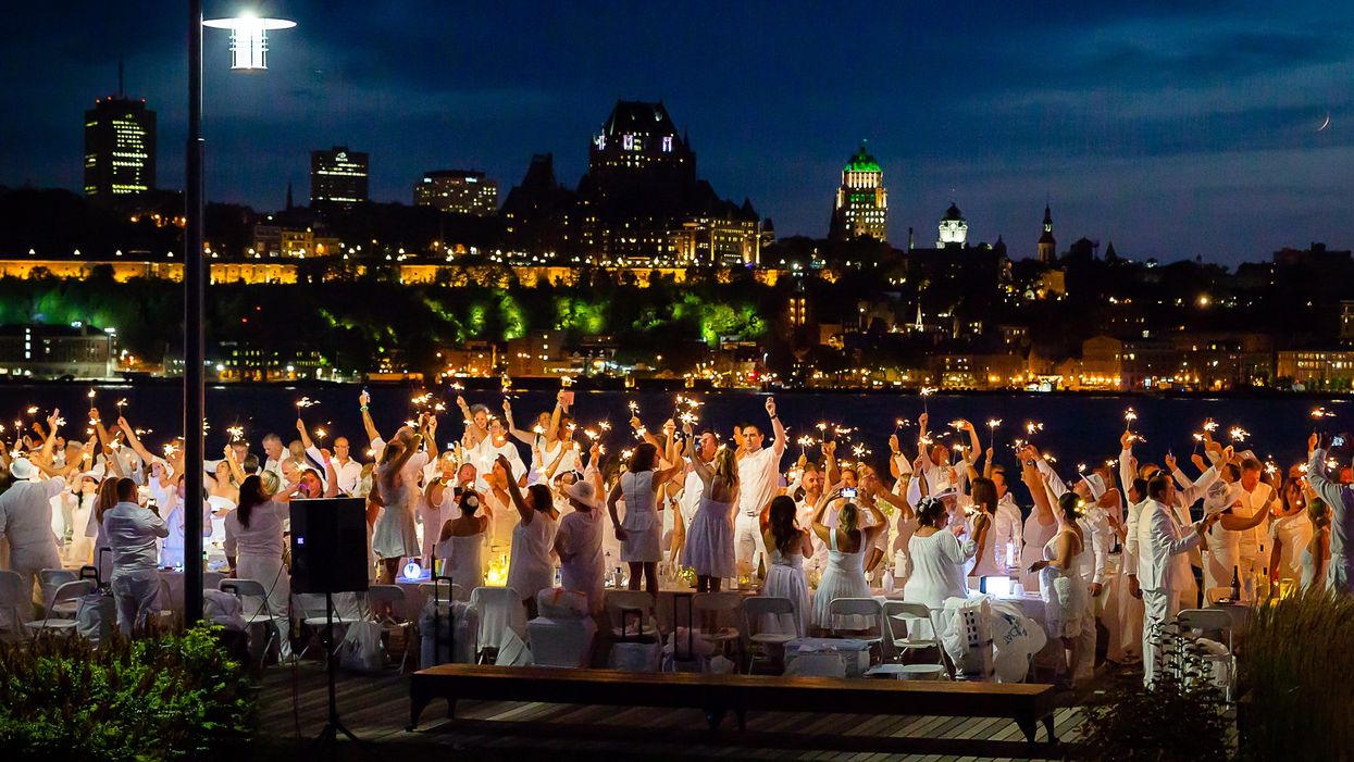 Le Diner en Blanc à Québec.