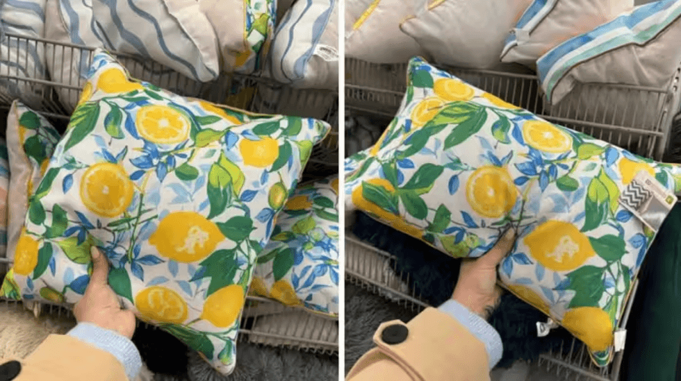 Le Dollarama vend plusieurs types de coussins color\u00e9s pour 4,75 $ chacun.