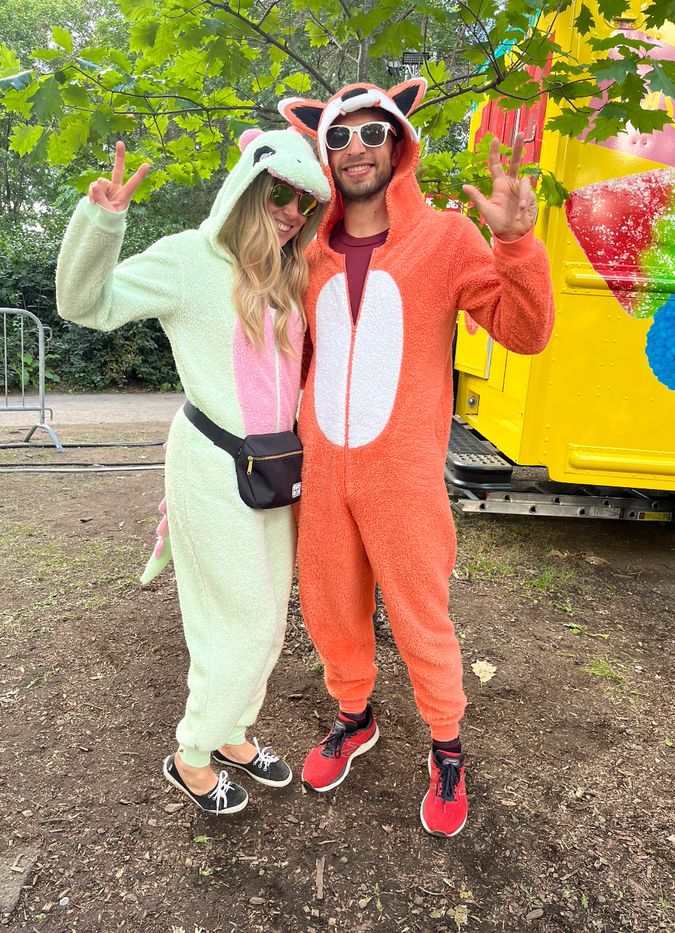 Le duo en fourrure \u00e0 Osheaga 2022.