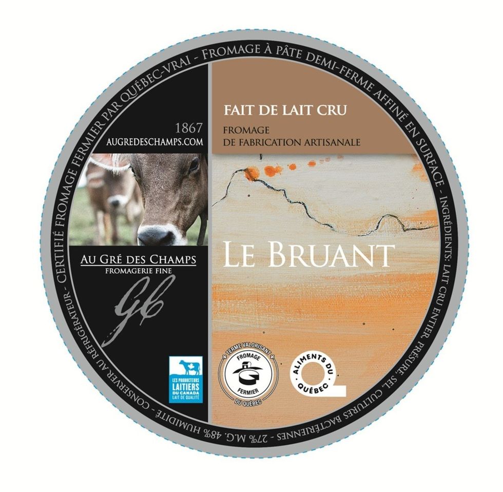 Le fromage Le Bruant vendu par l'entreprise Fromagerie au gr\u00e9 des champs inc.