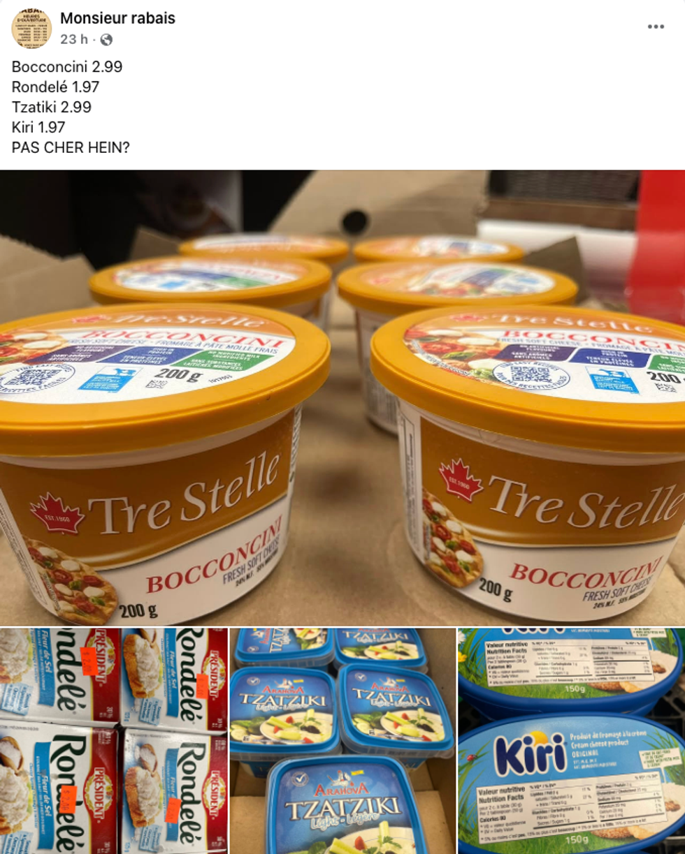 Le fromage \u00e0 petit prix chez Monsieur rabais.