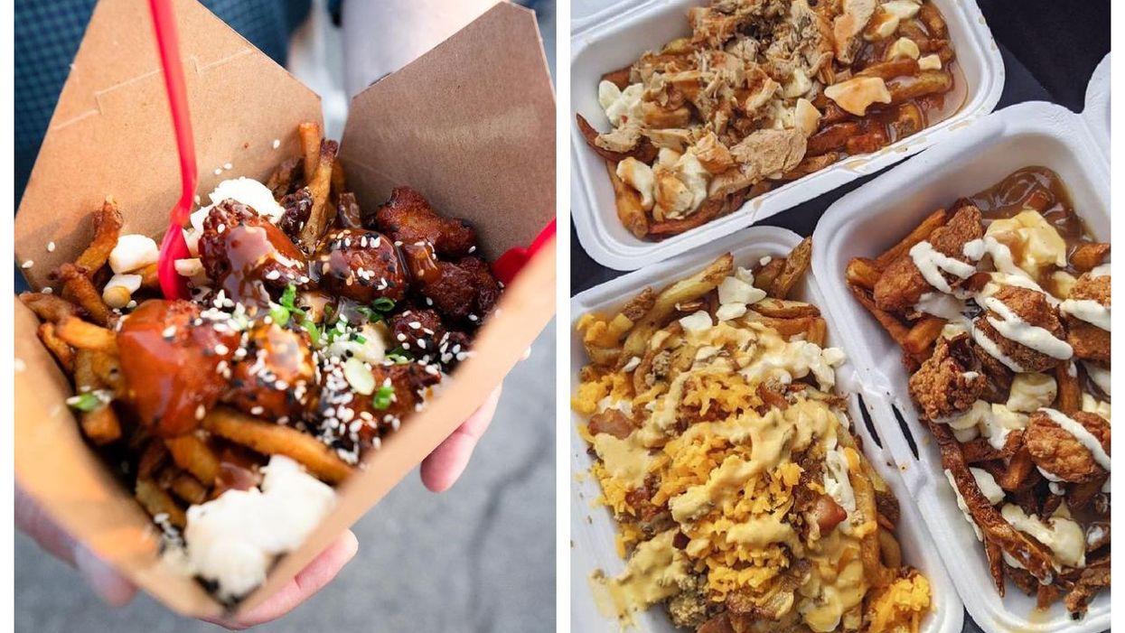 Le Grand PoutineFest a lieu au Vieux-Port de Montréal en juillet