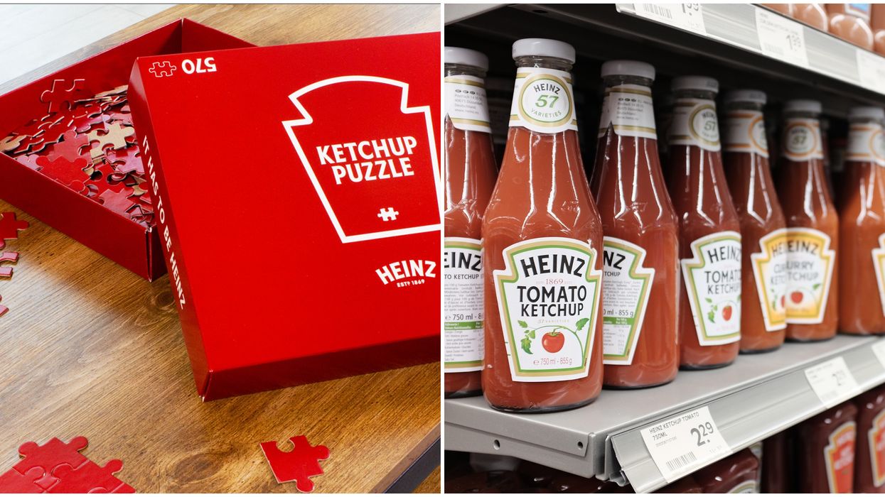 Le Ketchup Heinz sort 500 exemplaires d'un casse-tête de 570 morceaux complètement rouges