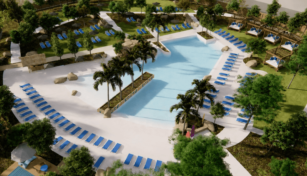 Le Lagon Tropical au Super Aqua Club.