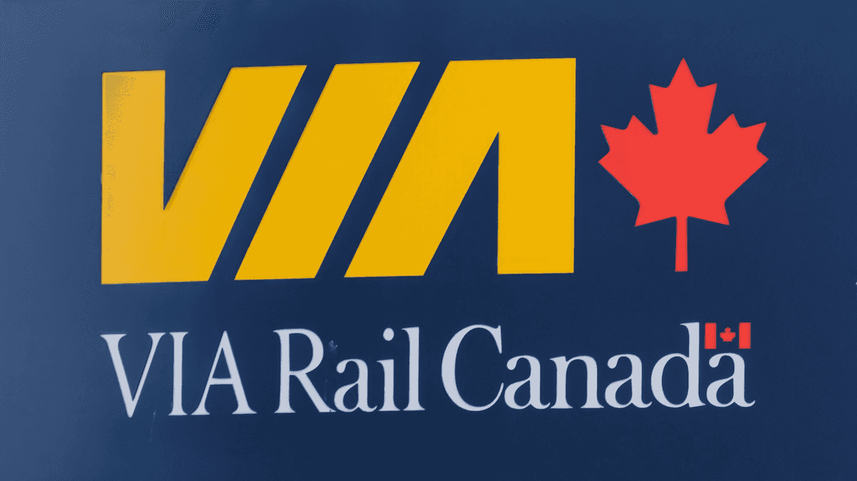 Le logo de Via Rail Canada.