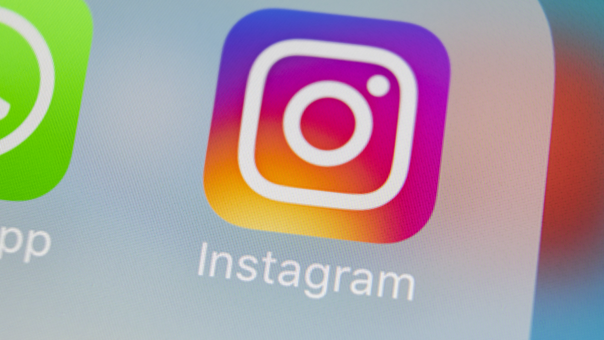 Le logo du réseau social Instagram.