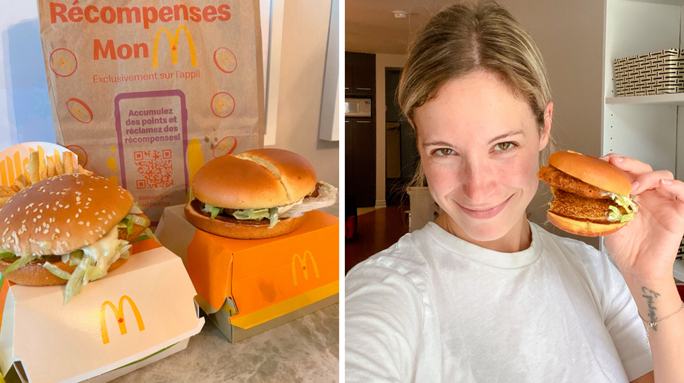 Le MacPoulet et le nouveau McCroustillant.