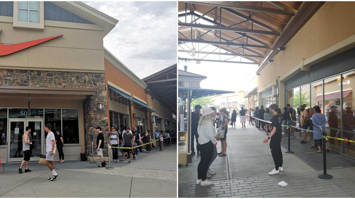 Le magasin Nike de Mirabel a des files d'attente monstres depuis la réouverture