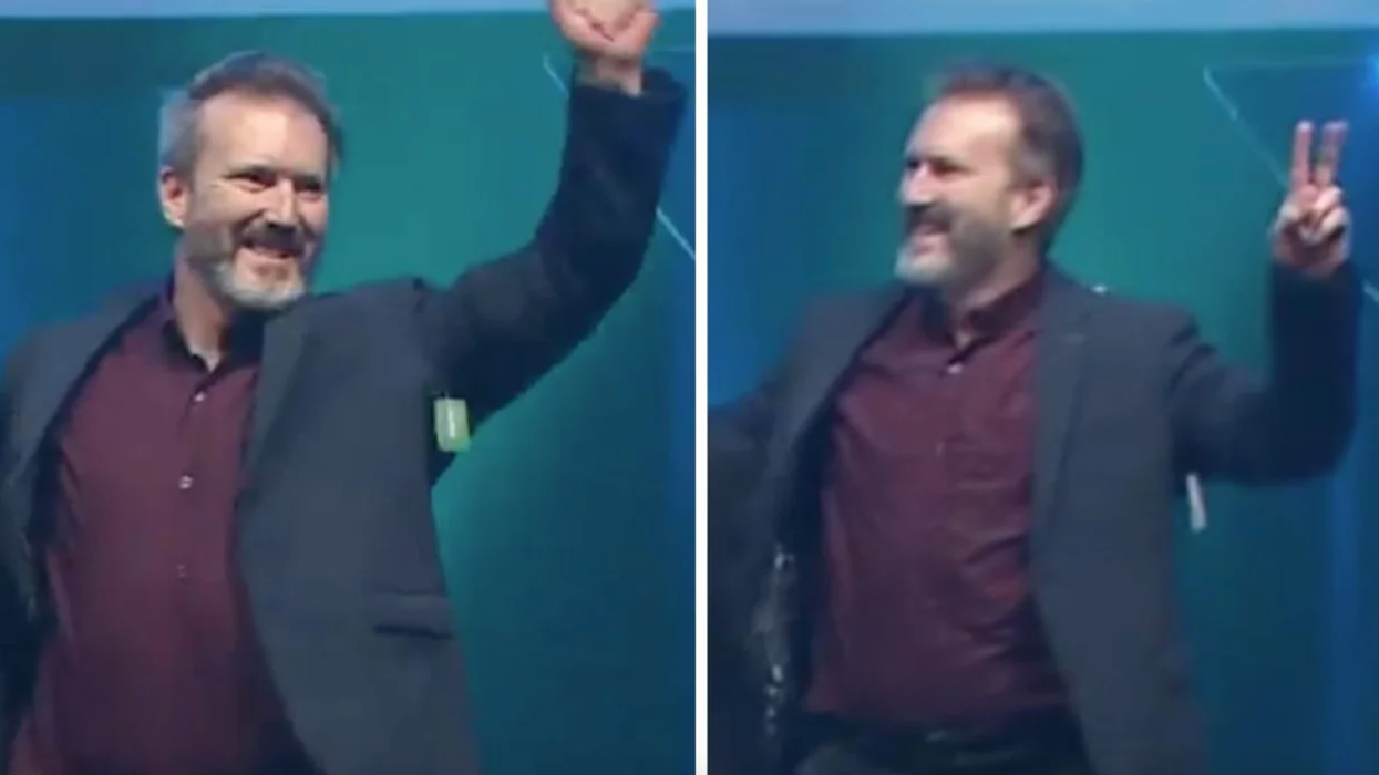 Le mari de Valérie Plante a oublié l'étiquette sur son veston et ça ne passe pas inaperçu