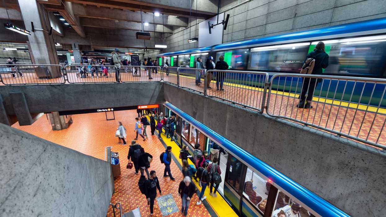 Le métro de Montréal.