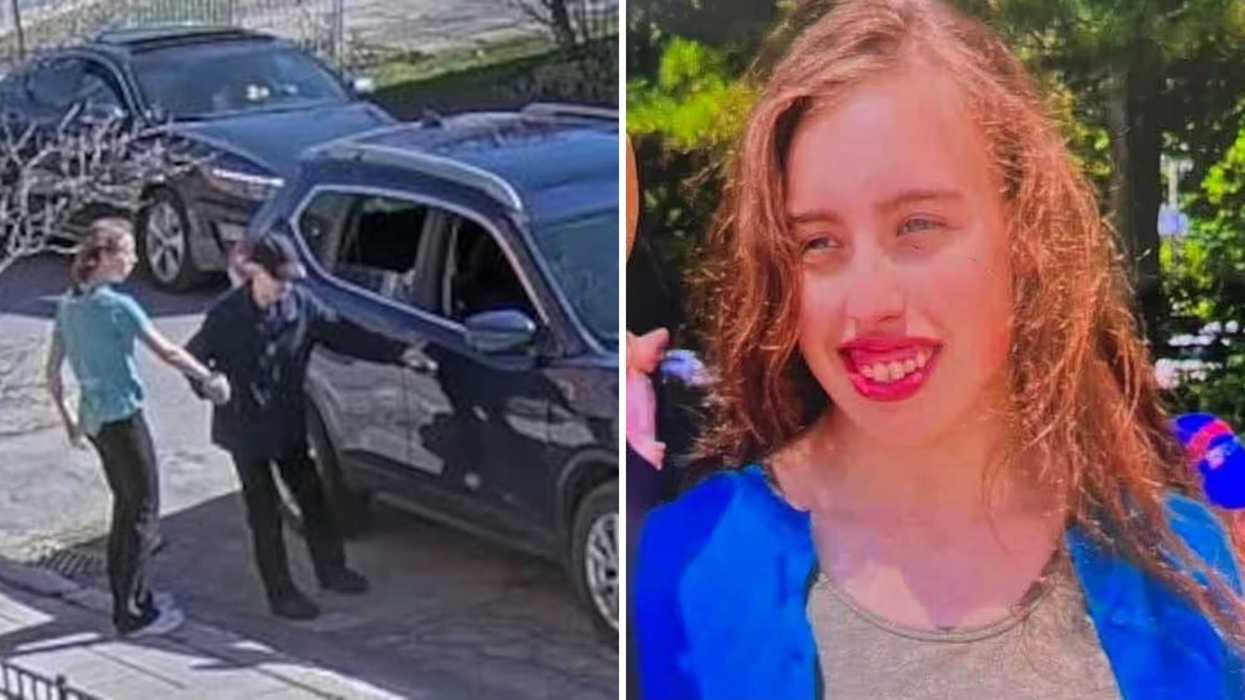 Le moment de l’enlèvement de Cassandra Levasseur. Droite : Cassandra Levasseur.