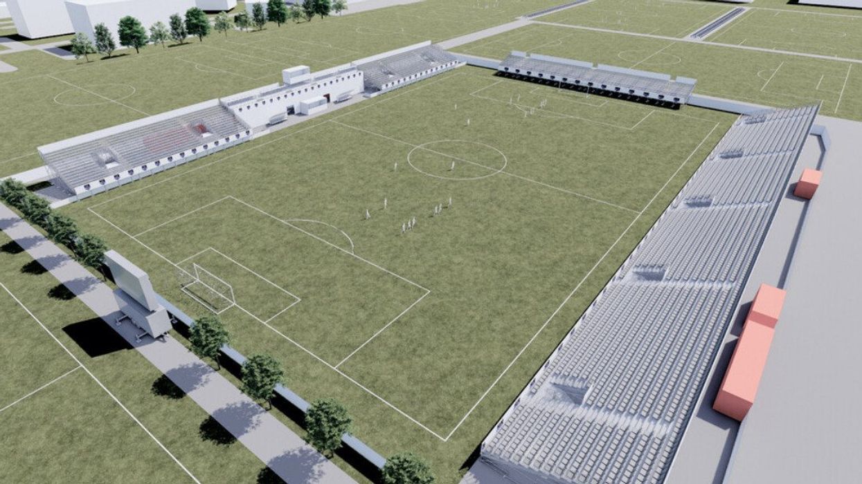 Le nouveau stade au Centre sportif Bois-de-Boulogne à Laval.