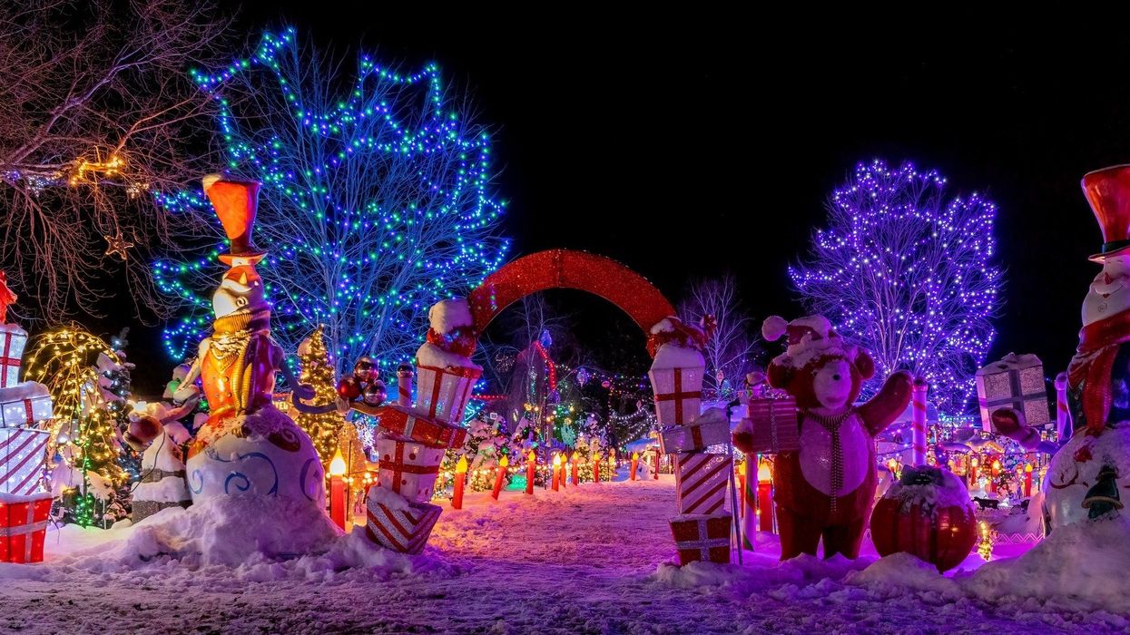 Le parcours illuminé de Notre Monde Magique de Noël sur la Rive-Sud de Montréal.