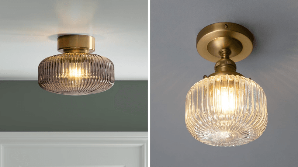 Le plafonnier du IKEA. Droite : Le plafonnier sur Amazon.