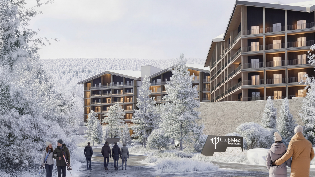 Le plan du futur Club Med à Mont-Tremblant.