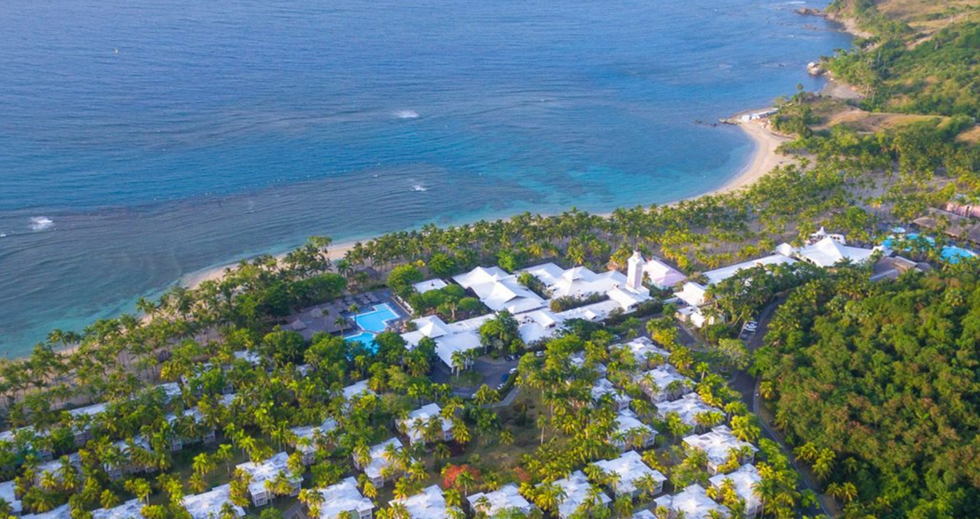 Le Playabachata Spa Resort en R\u00e9publique dominicaine vue de haut.