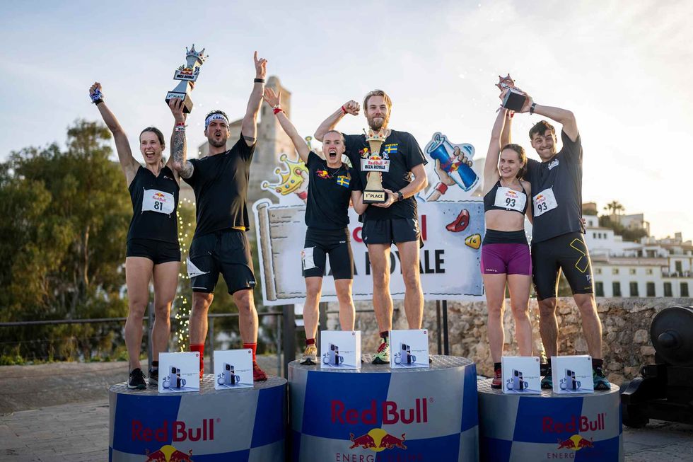 Le podium lors de la premi\u00e8re \u00e9dition de la Red Bull Ibiza Royale.