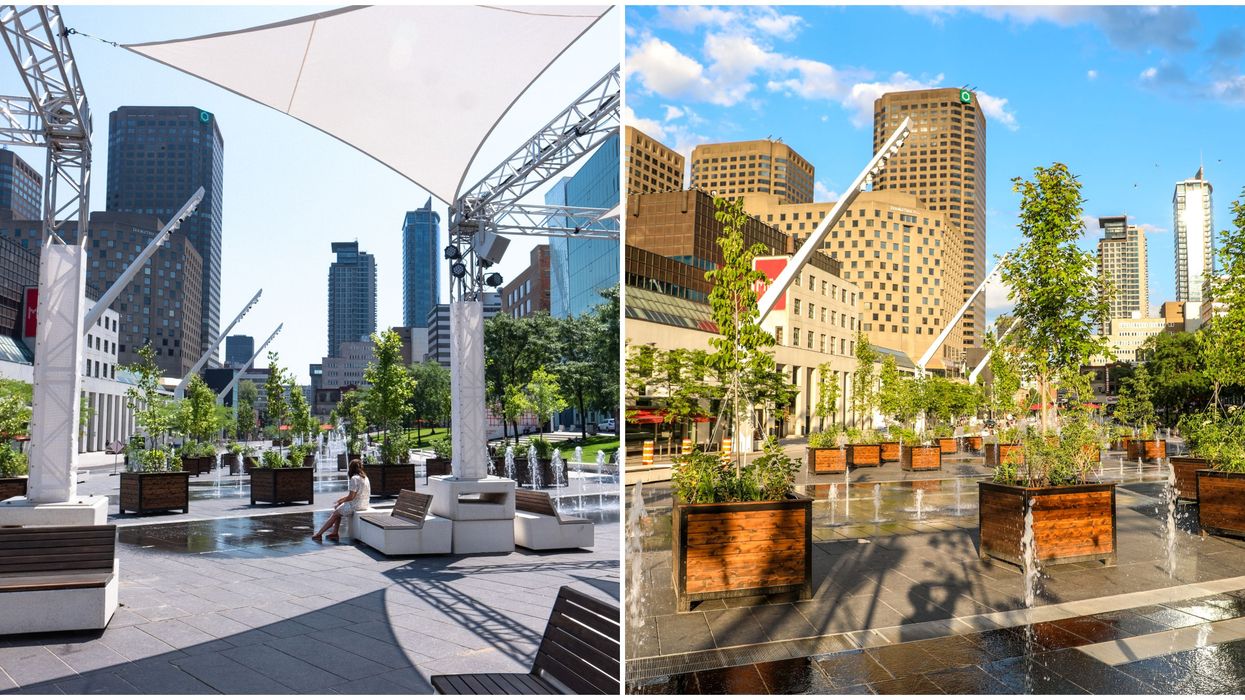 Le Quartier des spectacles se transforme en énorme terrasse verte cette été