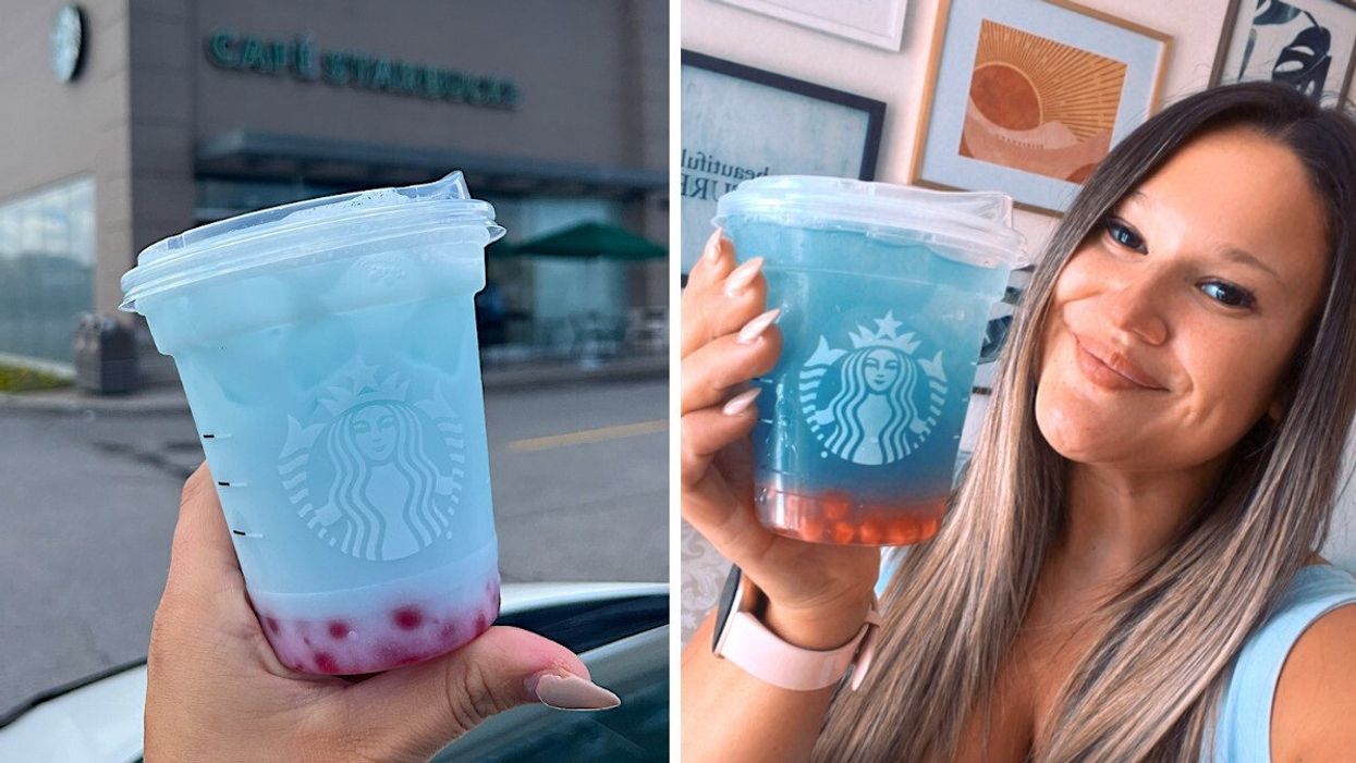 Le Refreshers « ciel d'été ». Droite : Izabelle Bee et le Refreshers aux petits fruits d'été.