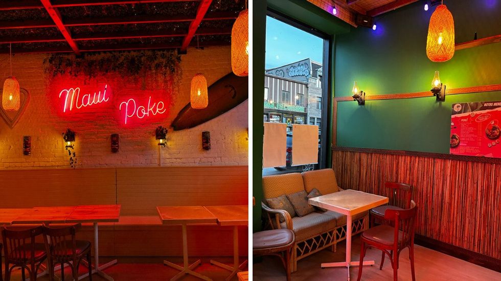 Le restaurant Maui Pok\u00e9 \u00e0 Montr\u00e9al.