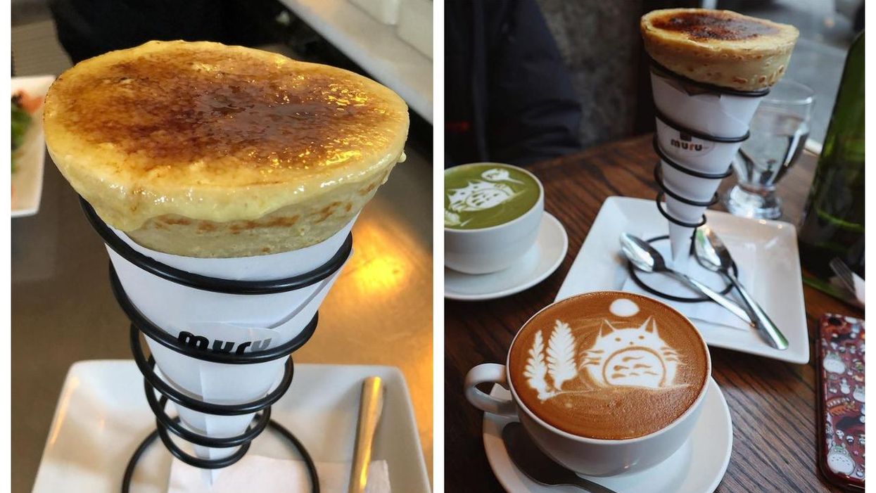 Le resto Muru Crêpe à Montréal sert des crèmes brûlées dans des crêpes