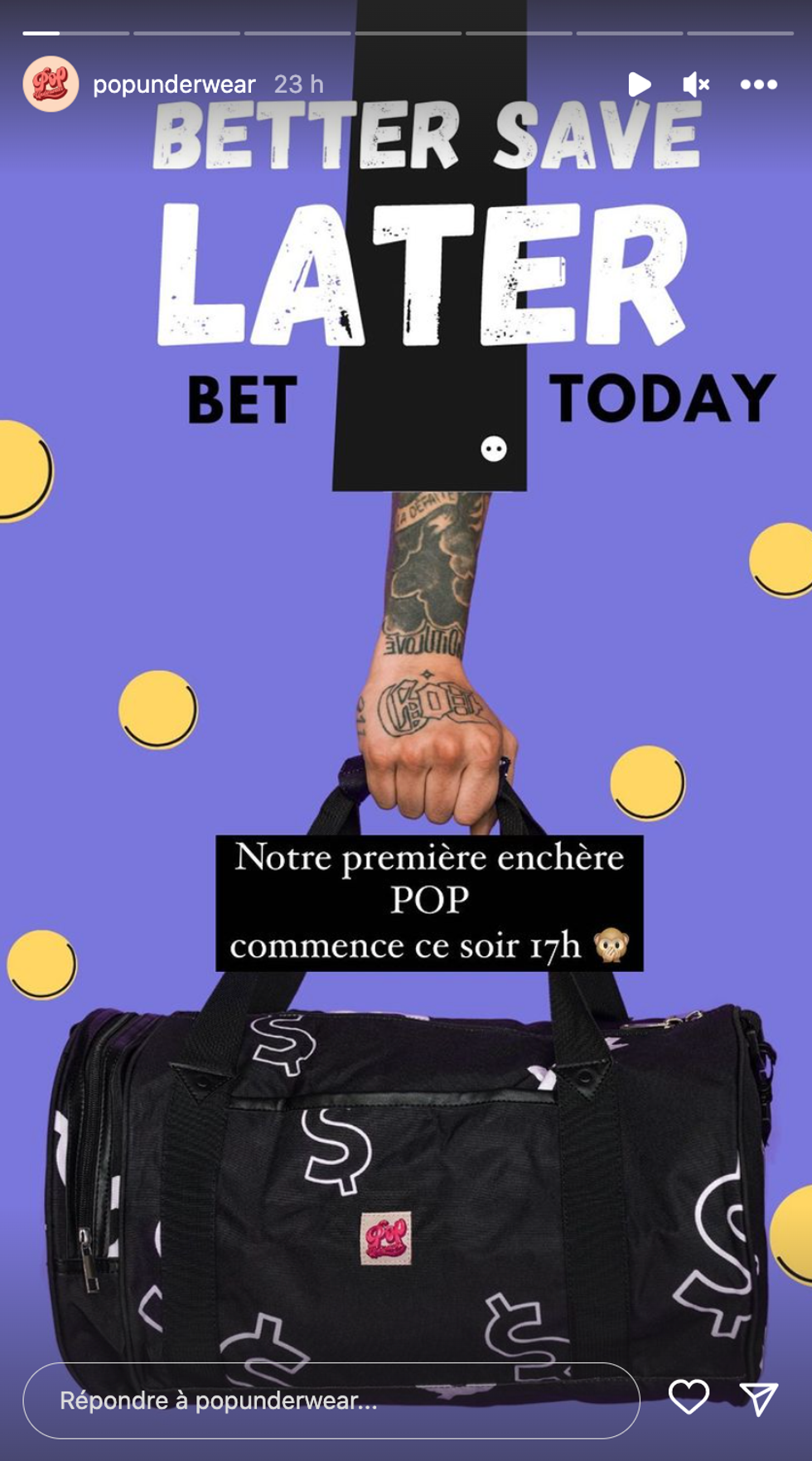 Le sac cadeau myst\u00e8re de POP Underwear.