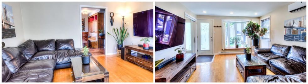 Le salon d'une maison \u00e0 vendre \u00e0 Laval.