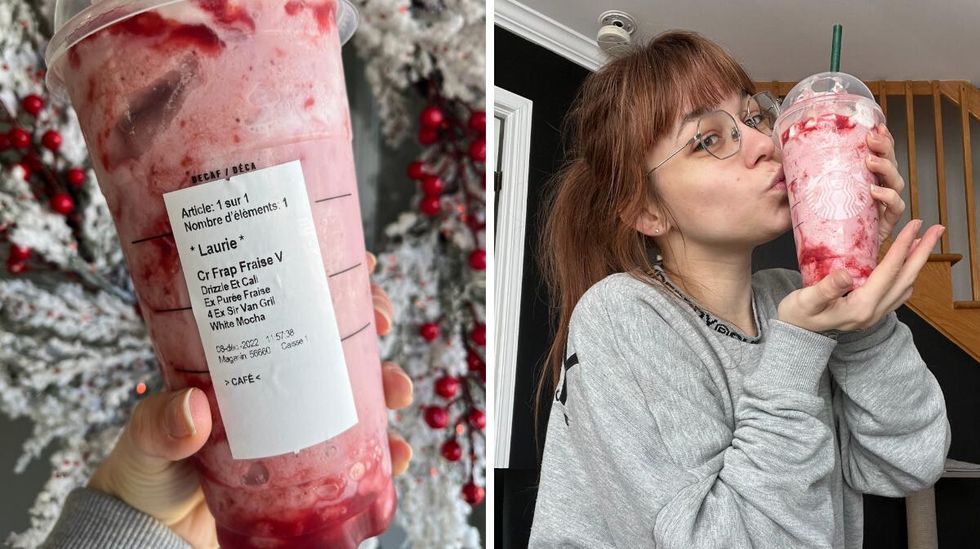 Le Santa Claus Frappuccino du Starbucks.\u200b