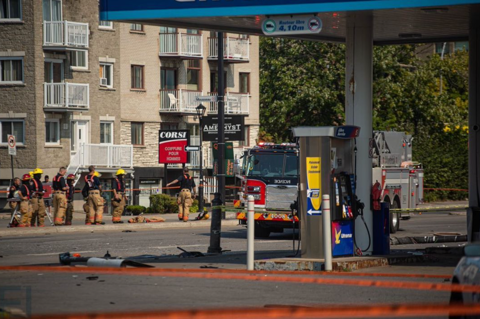 Le Service incendie de Montr\u00e9al \u00e0 l'\u0153uvre.