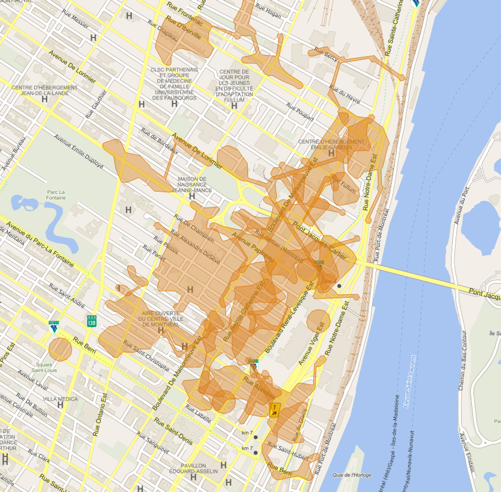 Le site Internet d'Hydro-Qu\u00e9bec partage une carte g\u00e9ographique des pannes, mise \u00e0 jour en temps r\u00e9elle.