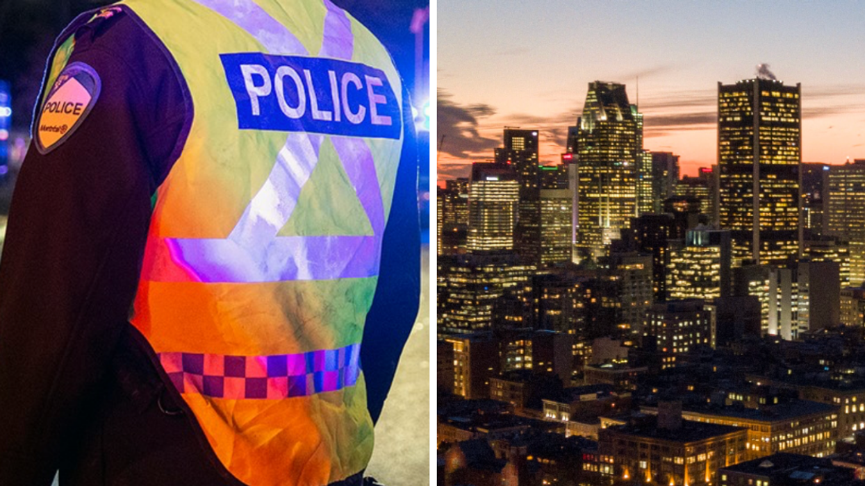 Le SPVM. Droite : Montréal.