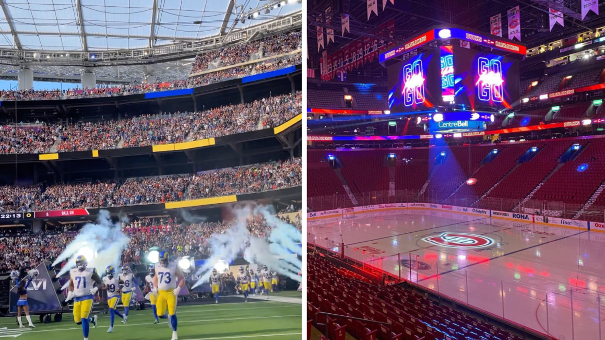Le stade bondé du Superbowl comparé au Centre Bell vide fait réagir les Québécois