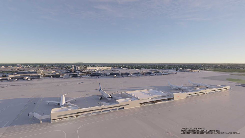 Le terminal satellitaire de l'a\u00e9roport international Montr\u00e9al-Trudeau (YUL)