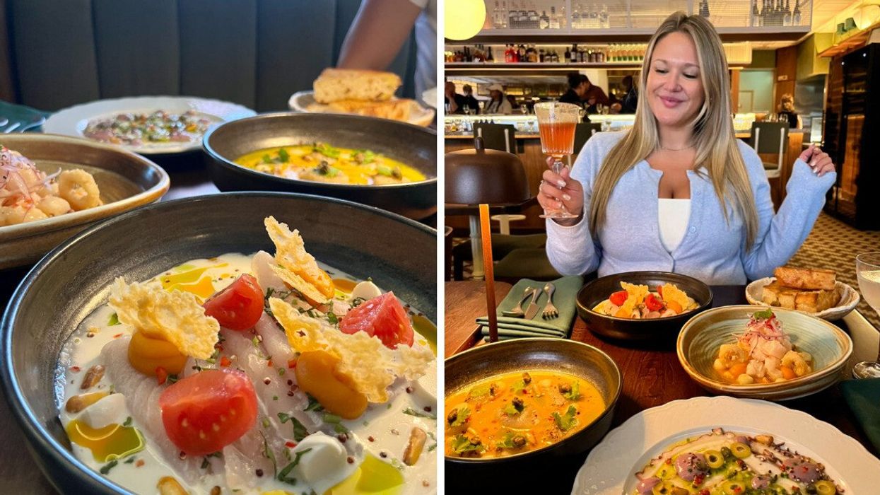 Le Tiradito Caprese. Droite : Izabelle Bee au Capisco.