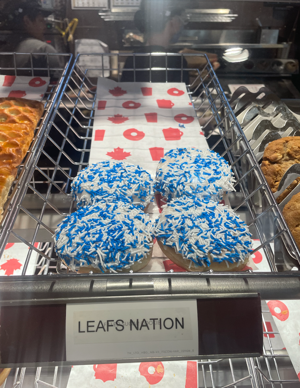 Leafs Nation Tim Hortons donut.