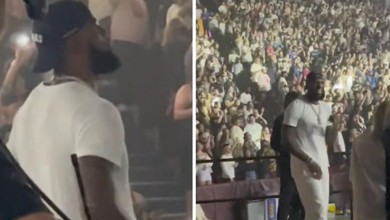 LeBron James. Right: LeBron James.