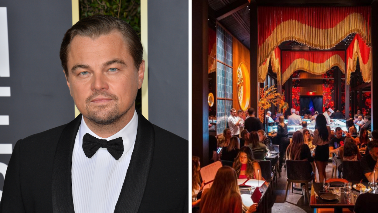 Leonardo DiCaprio. Right: Gekkō Miami.