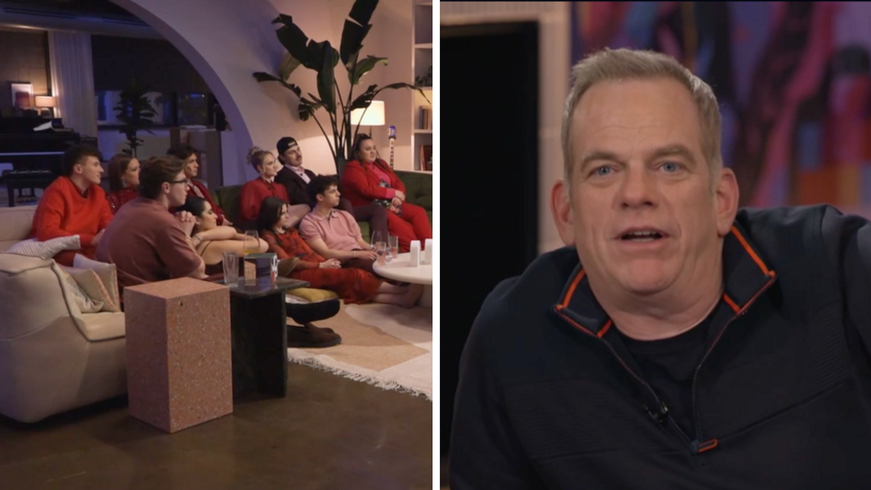 Les académiciens et académiciennes de Star Académie. Droite : Garou, directeur de Star Académie.