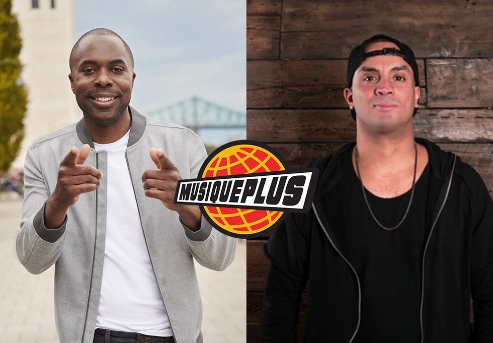 Les animateurs du Party Danse Musique Plus de Montr\u00e9al en Lumi\u00e8re.