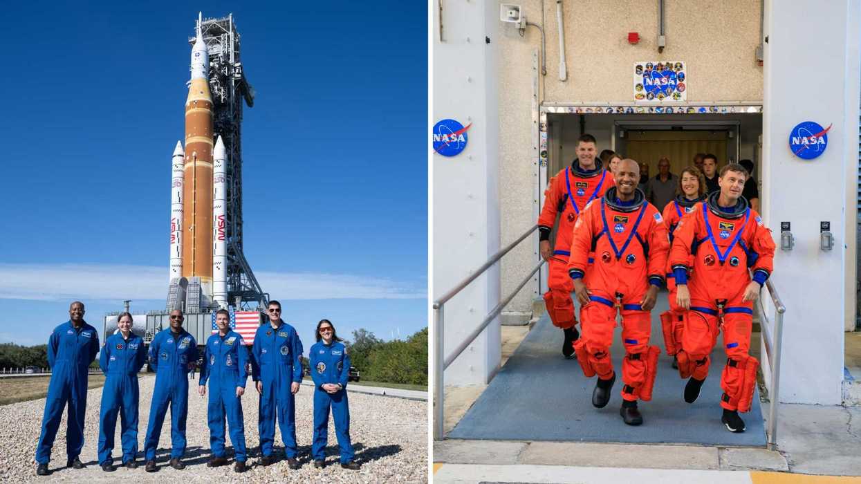 Les astronautes de la mission Artemis II. Droite : Les astronautes de la mission Artemis II