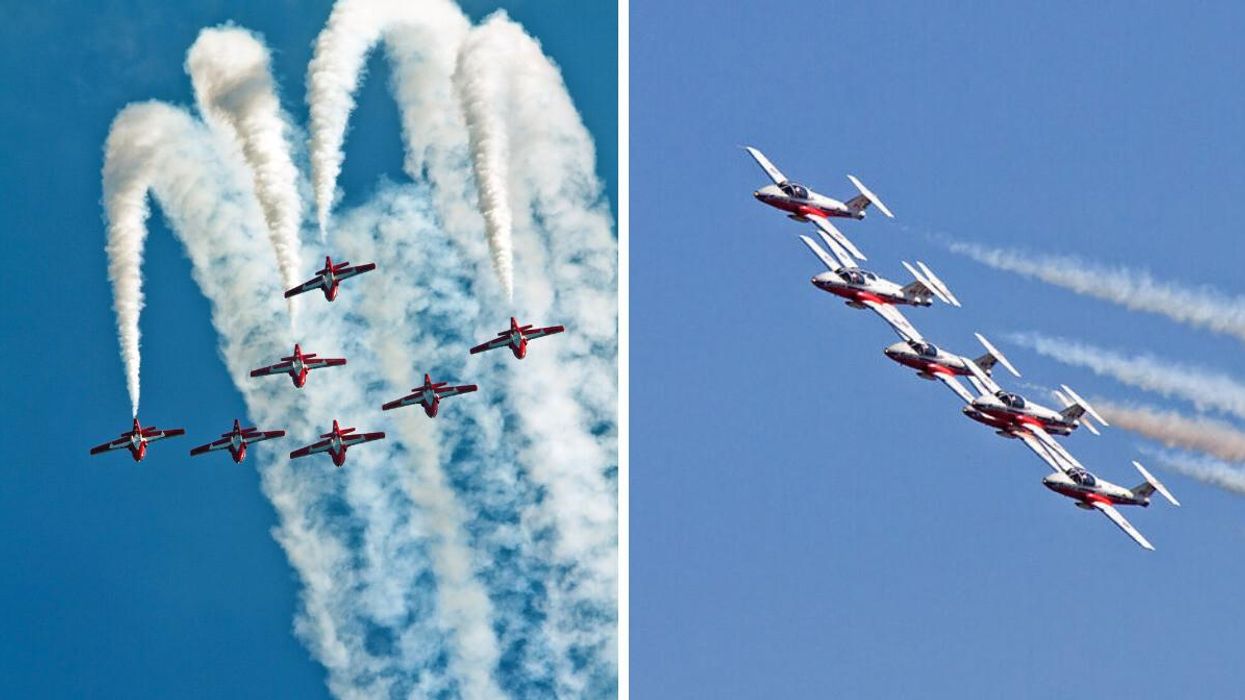 Les avions Snowbirds du Canada.