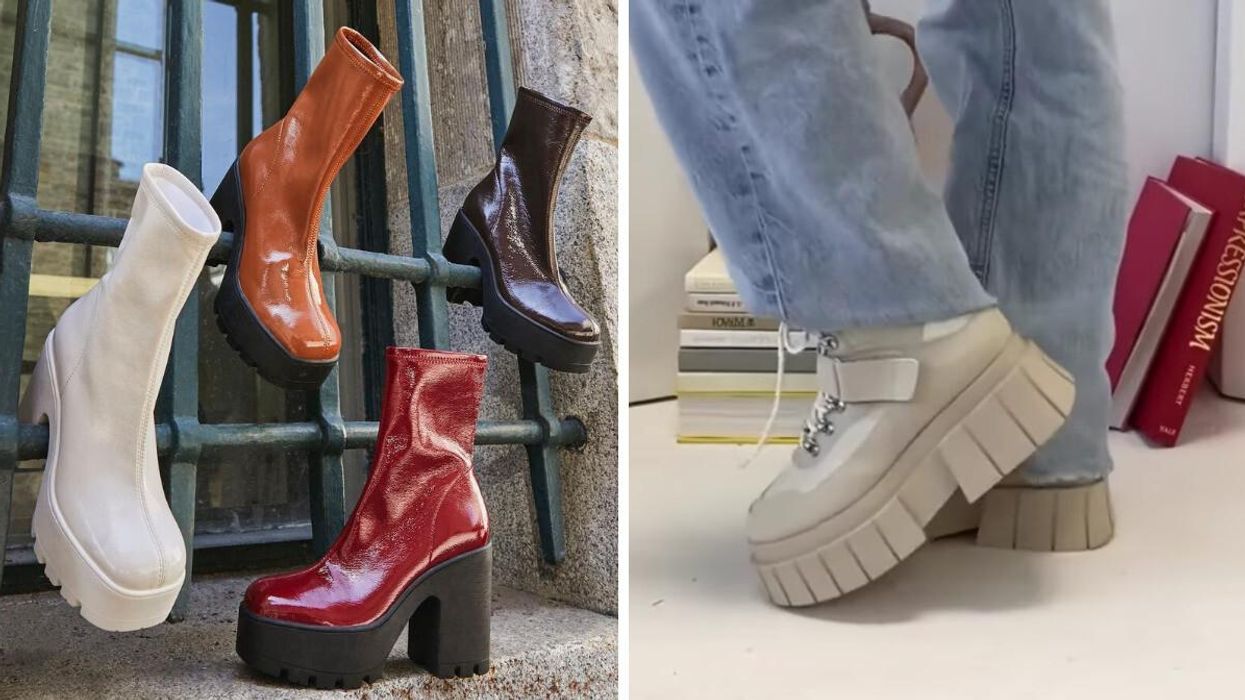 Les bottes pas chères de chez Spring, Nathali. Droite : Les bottes à rabais Snowblink de chez Spring.