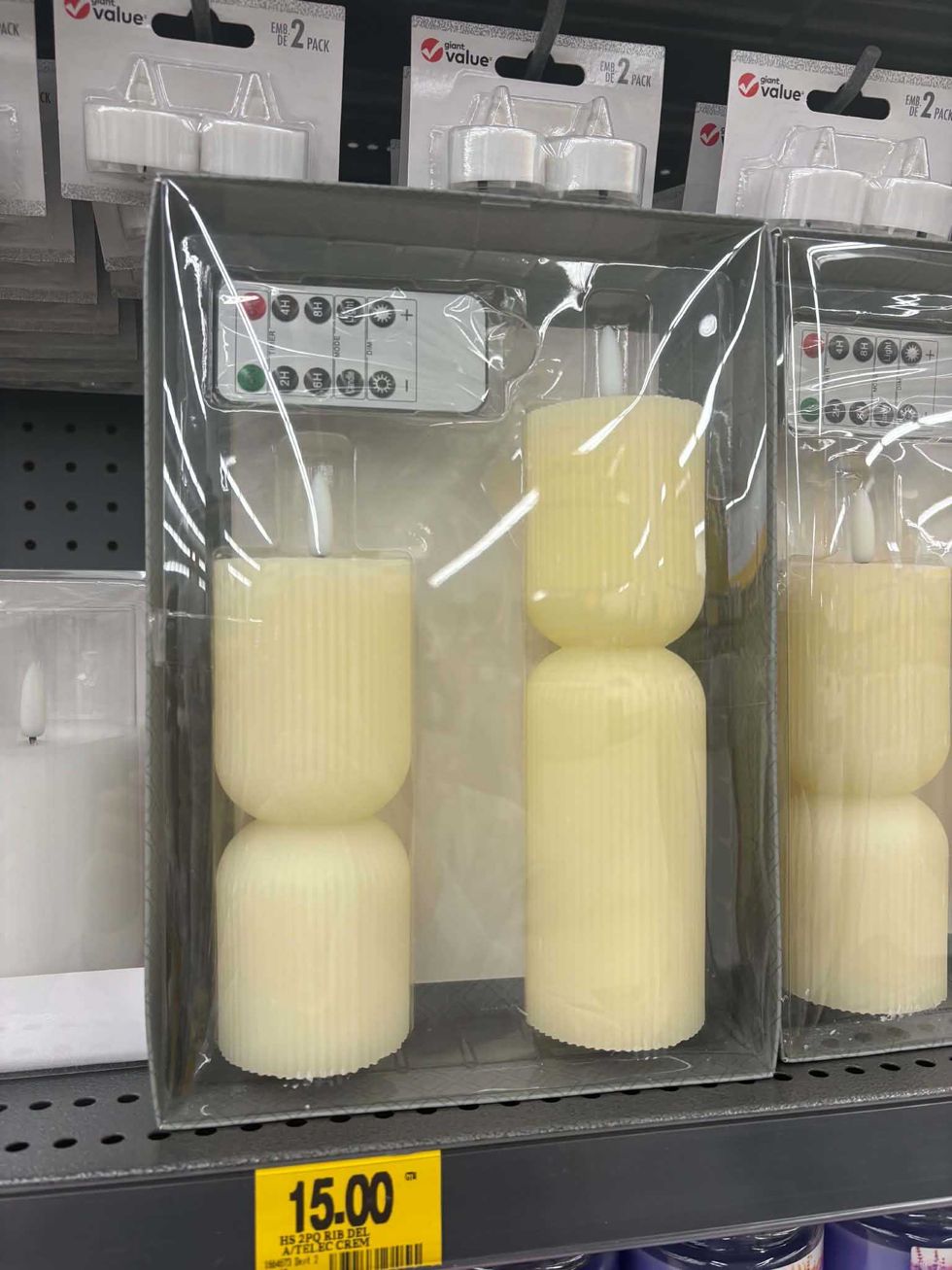 Les bougies piliers sans flamme HomeStyles au Tigre G\u00e9ant.