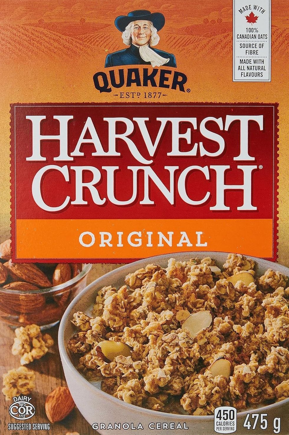 Les c\u00e9r\u00e9ales Croque Nature Recette originale de Quaker.