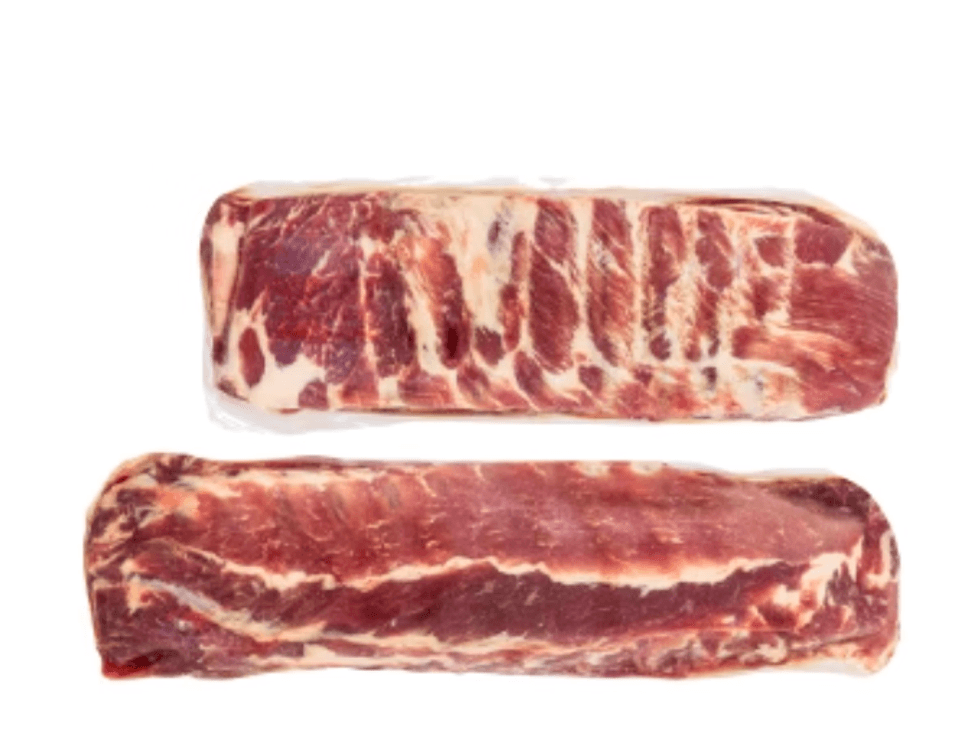Les c\u00f4tes lev\u00e9es de porc sur le site du Costco.