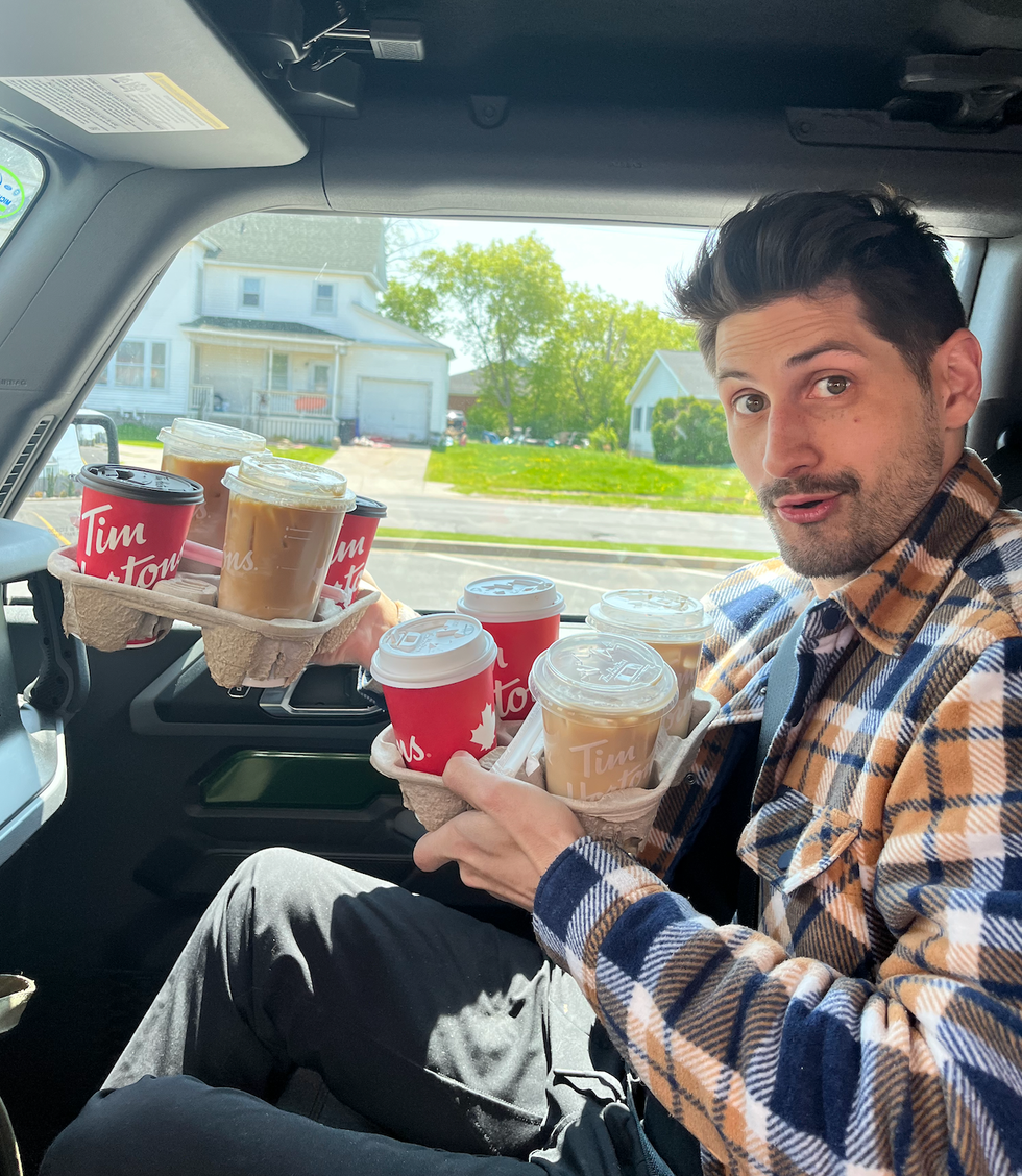 Les caf\u00e9s du Tim Hortons.