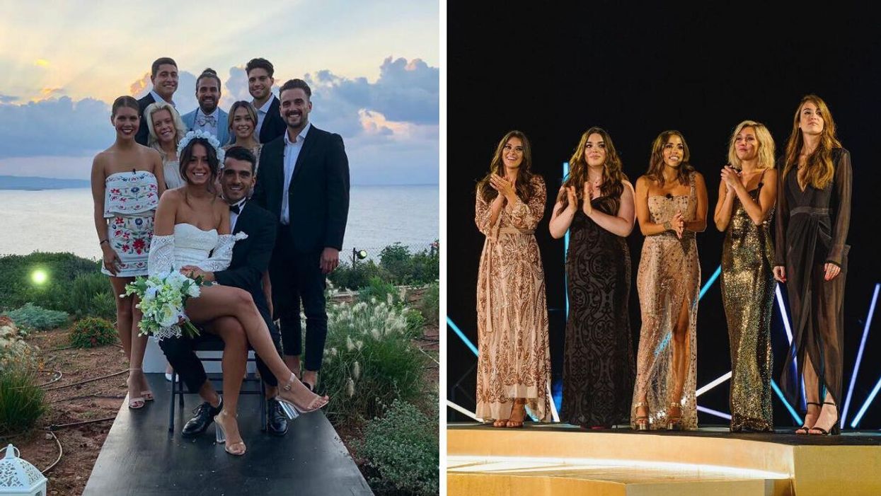 Les candidats d'OD Grèce. Droite : Les filles d'OD Afrique du Sud.