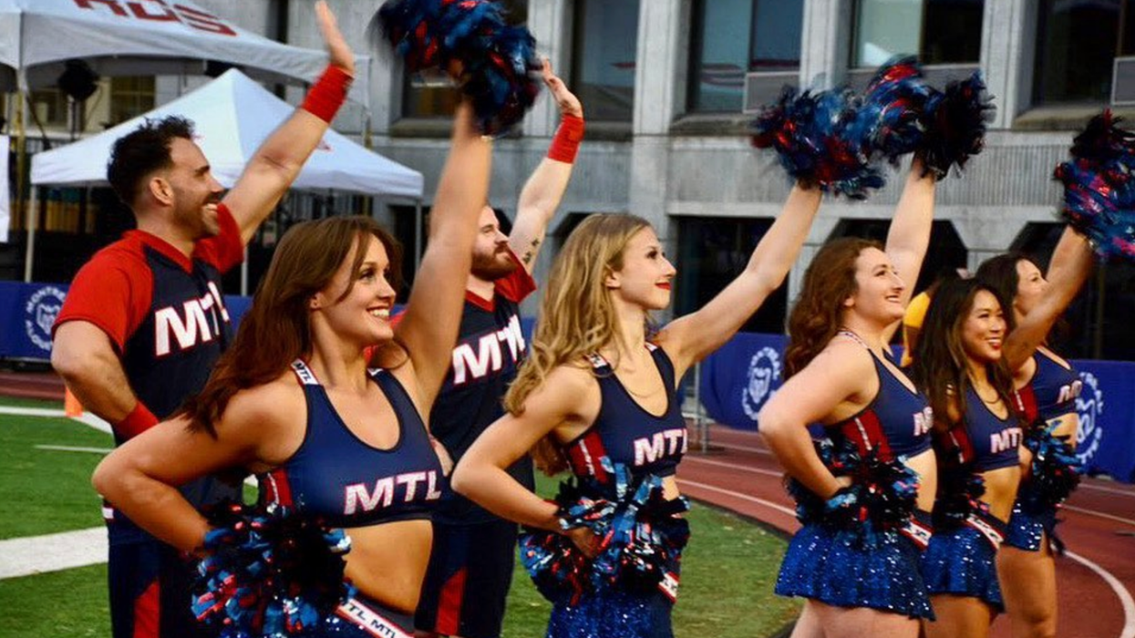 Les cheerleaders des Alouettes lors d’une partie à domicile.